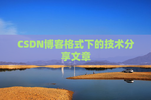 CSDN博客格式下的技术分享文章